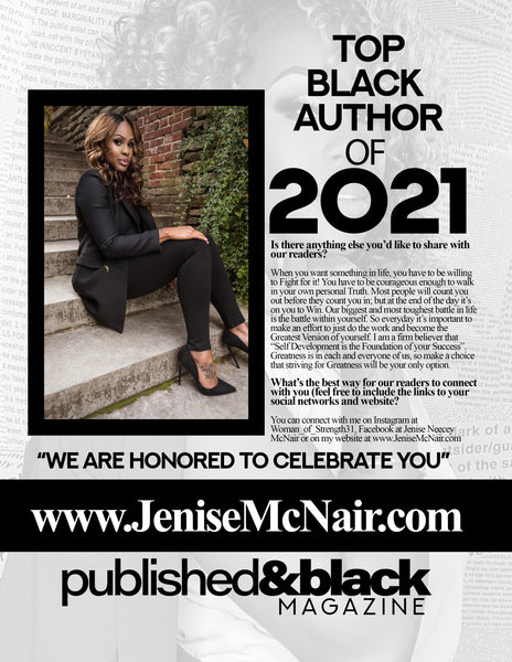 Author Jenise McNair | Published & Black Magazine | 25 Top Black Authors of 2021