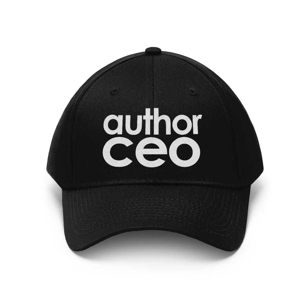 Author CEO Black Unisex Twill Hat