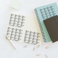 Load image into Gallery viewer, Published + Black Sticker Sheets
