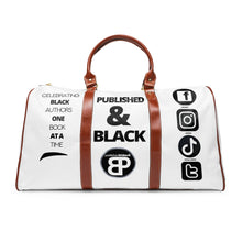 Load image into Gallery viewer, Published &amp; Black Travel Bag
