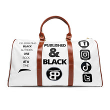 Load image into Gallery viewer, Published &amp; Black Travel Bag
