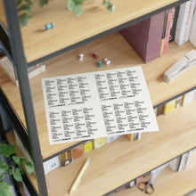 Load image into Gallery viewer, Published + Black Sticker Sheets
